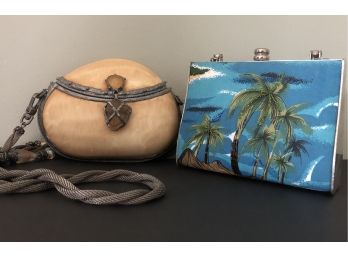 Lot Of Two Purses – Maya Shell Bag & Sasha Purse