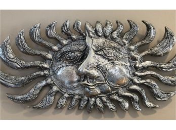 Don Drumm 3-D Double Sun Face Metal Wall Art