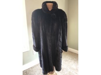 Mink Coat With Cuffed Sleeves
