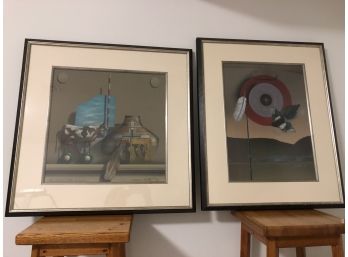 2 Large JAMES CARTER Southwestern Still Life Framed, Signed, Numbered Prints