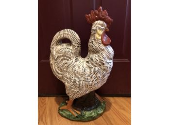 Colorful Large Ceramic Rooster ( See Description)