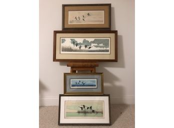 GUALOH LUBECK - 4 GEESE Prints Framed, Signed & Numbered