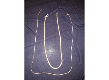 2 Sterling Silver Necklaces