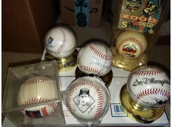 Lot Of 6 Collectible Baseballs