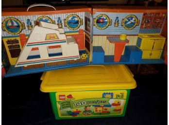 Barbies Dream Boat & Lego Duplo Blocks