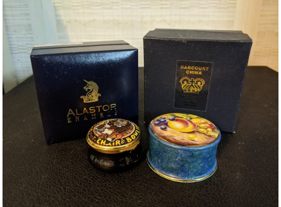 Alastar And Harcourt Ceramic Trinket Boxes