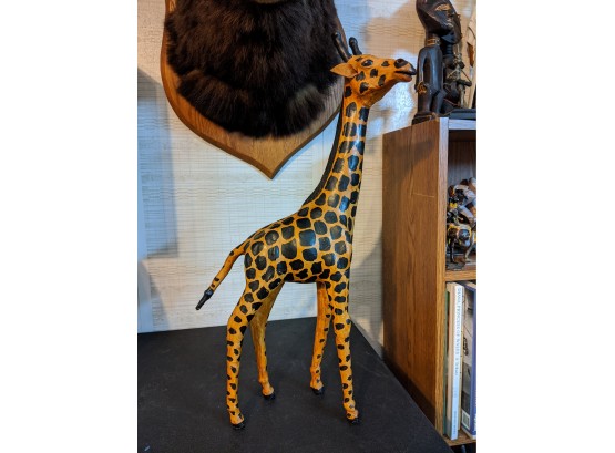 20' Handmade Leather Giraffe