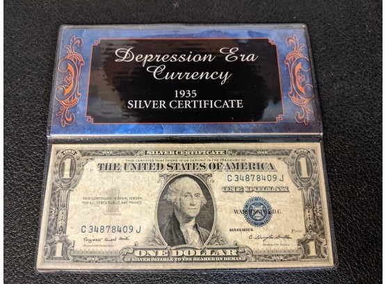 1935 $1 Silver Certificate With 'In God We Trust' Omission