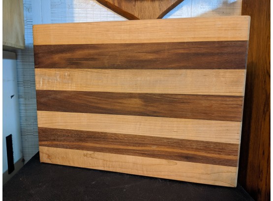 Striped Light And Dark Wood Cutting Board