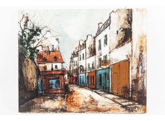 Impressionist Style Parisian Scene Painting