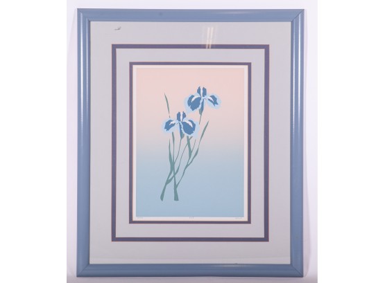 Signed Contemporary Print 'Iris II' By Garland