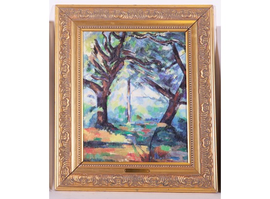 Paul Cezanne Painting In Gold Frame