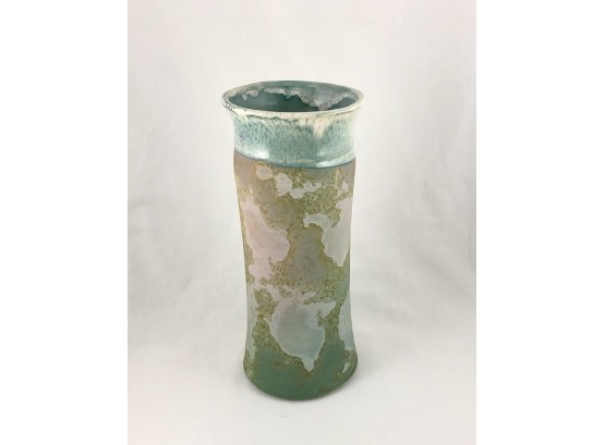 Awesome Tony Evans Raku Pottery Vase (11” Tall)