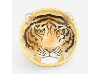 Mid Century Taste Setter Italian Pottery Tiger Face Bowl