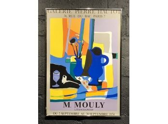 Vintage Marcel Mouly Paris Exhibition Poster