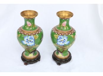 Pair Of Asian Inspired Vases