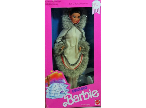 Eskimo Dolls Of World Collection Barbie Doll, 1990  - NEW IN BOX!
