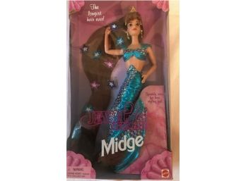 Midge Jewel Hair Mermaid 'LONGEST HAIR EVER' Barbie Doll, 1995 - NEW IN BOX!
