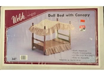 Welsh Doll Bed With Canopy