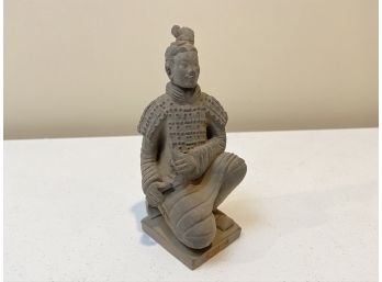 Chinese Kneeling Warrior Statue