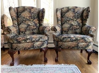 Pair Of Wingback Armchairs - Thomasville