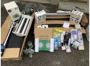 Huge Lot Of Plant Grow Lights, Gorilla Grow Tents And Accessories