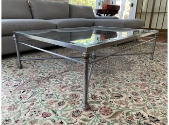 Beveled Glass Top Coffee Table