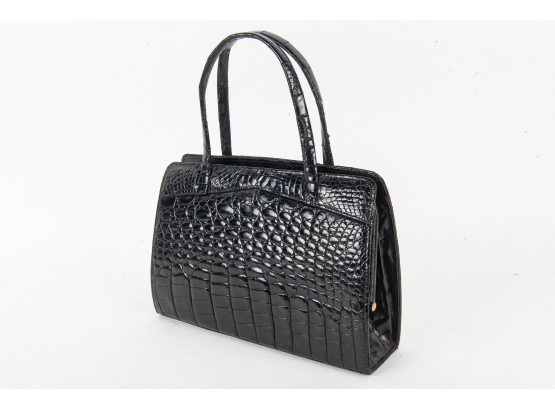 Crocodile Leather Handbag