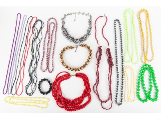 Colorful Beaded Necklace Collection