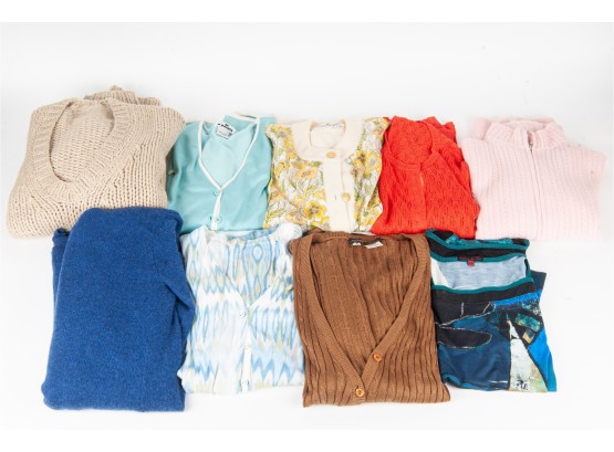 Assorted European Designer Sweaters, Including Christian Dior & Salvatore Ferragamo
