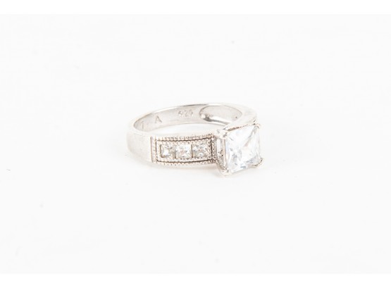 Sterling Cubic Zirconia Silver Ring