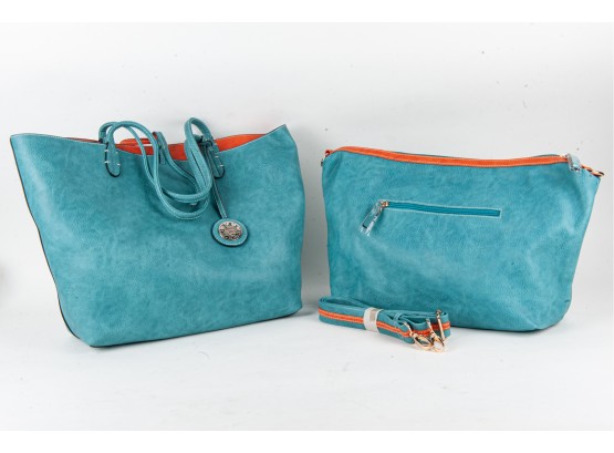 Brand New Sydney Love Blue Handbag Duo, New With Tags