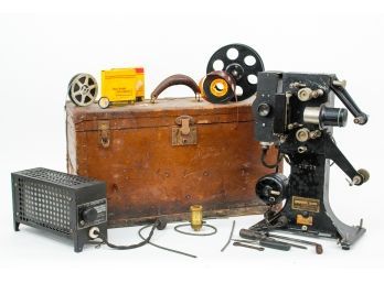 Antique Victor Animatograph Safety Cinema Movie Camera In Original Case + Extras