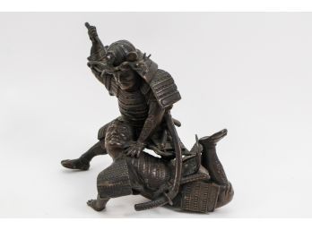 (Brass/Bronze) Samurai Warrior Figurine