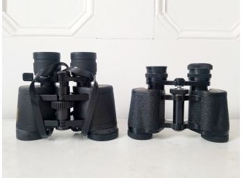 Vintage Minolta & Selsi Binoculars W/Carrying Case