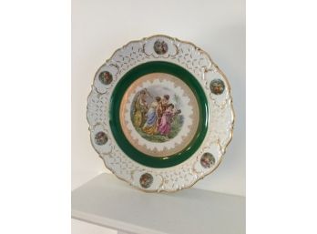 Imperial Bavaria Germany White And Green Plate