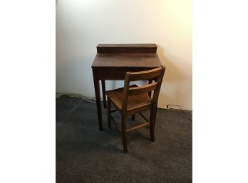 Old School Desk And Chair