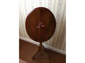 Hand Painted Folding Country Side Table