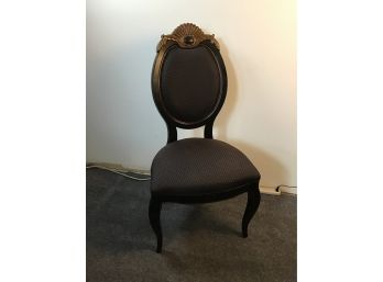 Beautiful High Quality Black And Solid Wood Side Chair