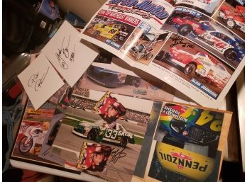 Lot Of Signed Famous Racer Pictures