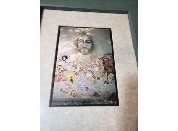 Framed John Lennon Art Signed