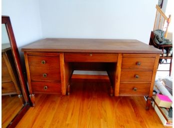 Vintage Large  Oak Desk