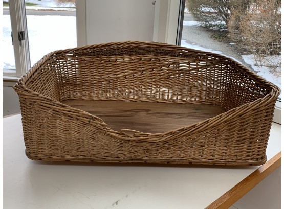 Large Wicker Dog Bed