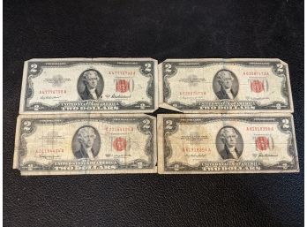 Vintage Red Seal $2 Bills