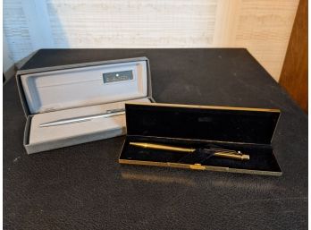 Vintage Sheaffer Gold And Silver Tone Pens