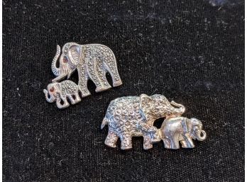 Sterling Silver Elephant Pins