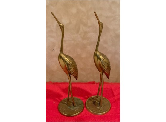 2 Brass Egrets ~ Made In Korea ~