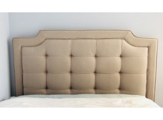 Upholstered Headboard And Bed Frame--Immaculate