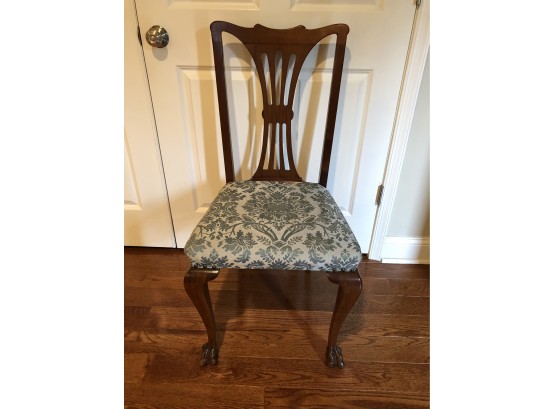 Upholstered Chair With Claw Feet