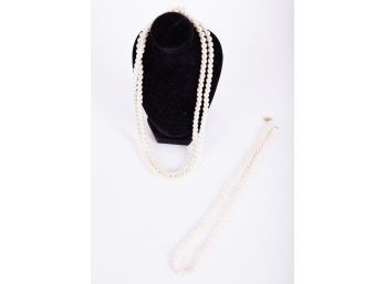 Pair Of Pearl Necklaces